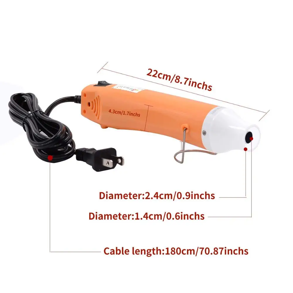 High temperature 350 degrees mini hot air pen for shaping polymer clay  heat gun