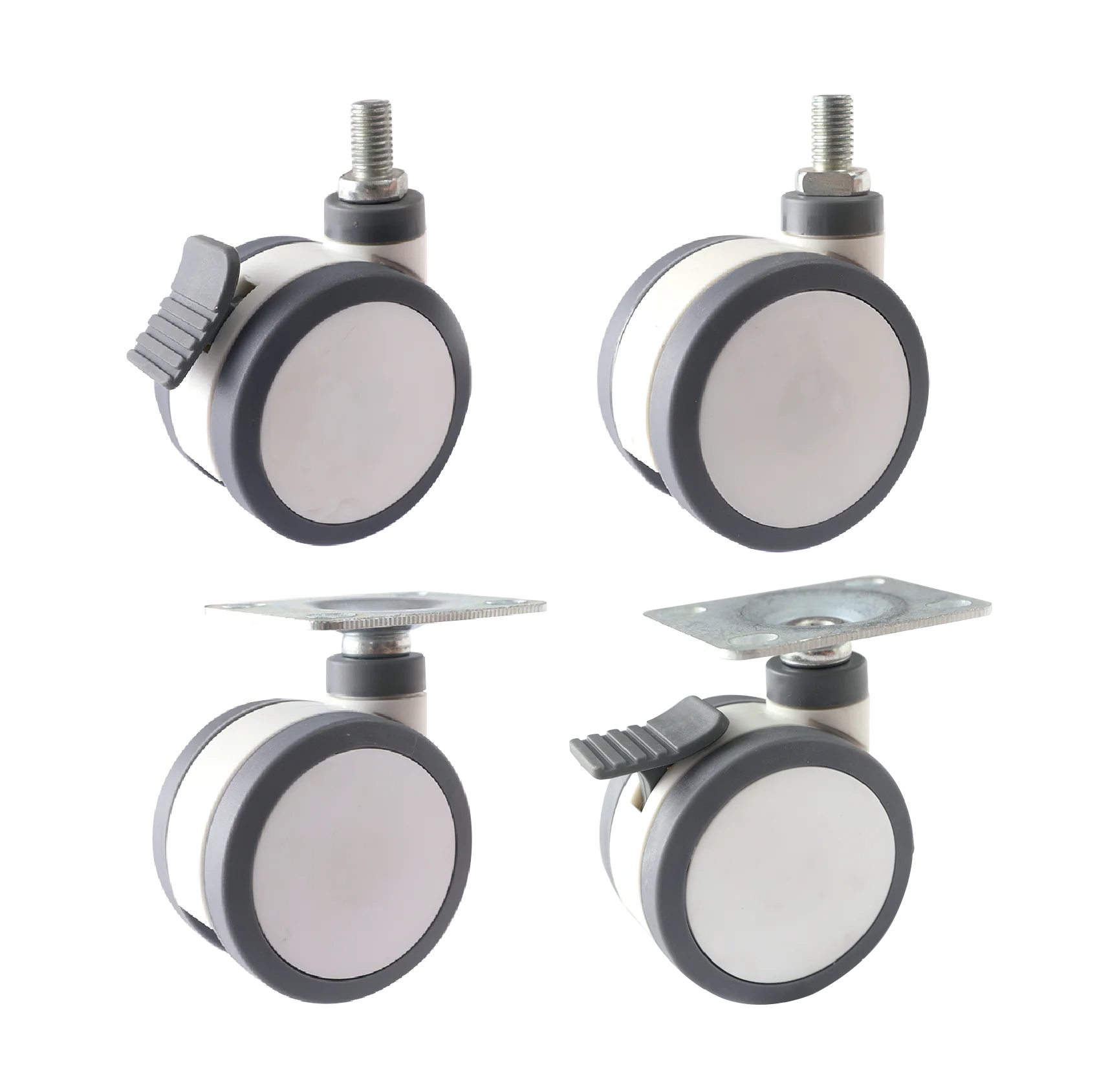 Hot selling 3 inch Swivel total lock Twin Wheels medical Caster for hospital wheels