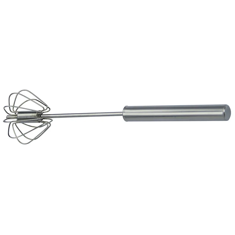 
Wholesale manual pressure rotating stainless steel semi-automatic egg beater 201 