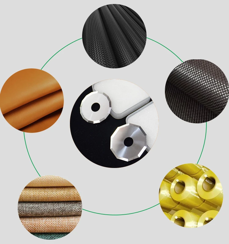 High Precision Digital Cutter Machine Blade 47*8.0.63 Tungsten Carbide Circular Decagonal Hexagonal Blade Customized