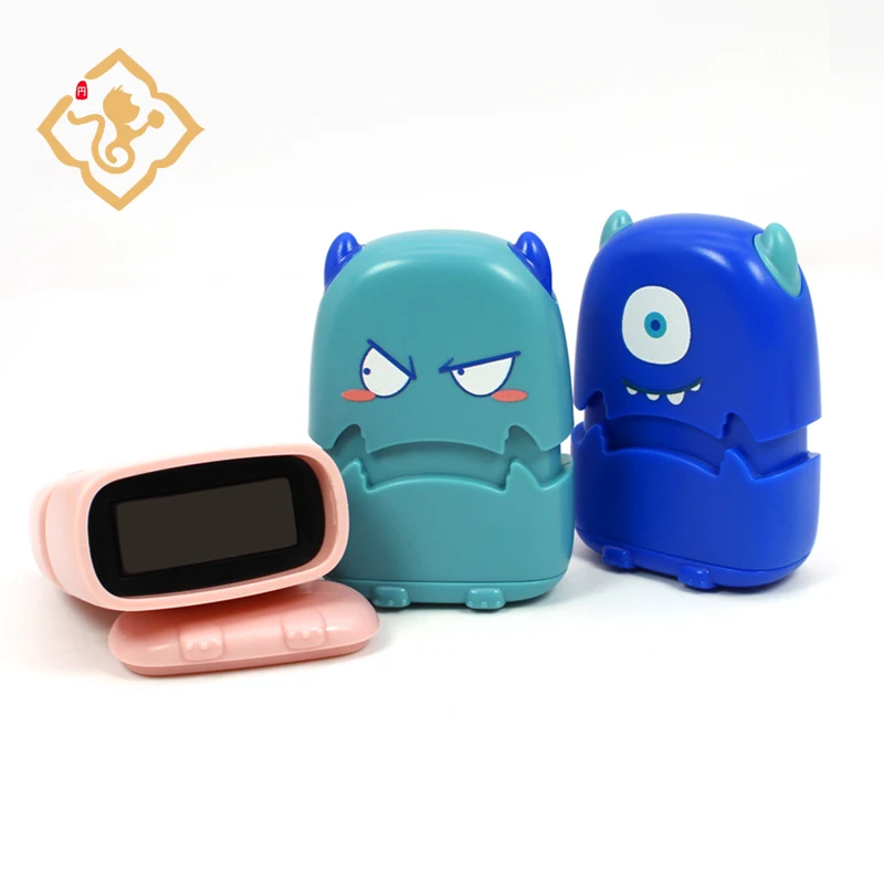 Brand customization embossing seal flash stamp holder diy for kids clothes
