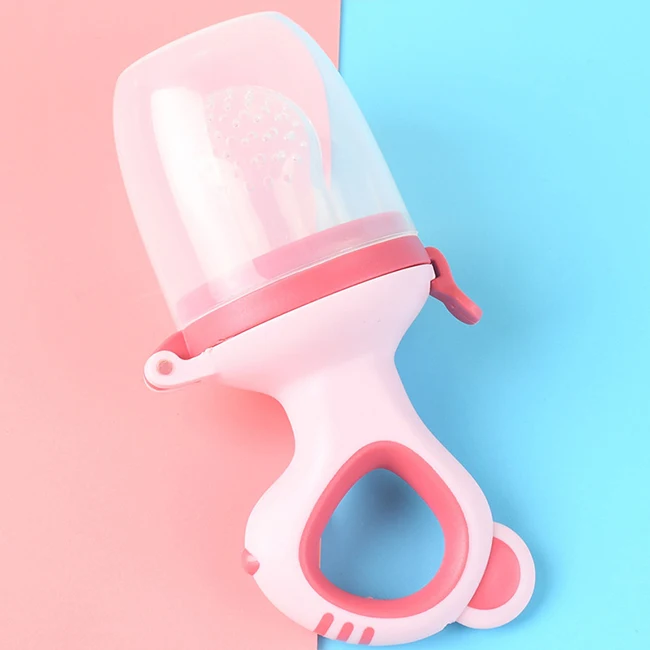 Wholesale factory baby products fruit feeder pacifier fresh food nipple BPA silicone baby fruit pacifier feeding product