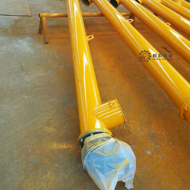 Customized U-shaped shaftless stainless steel screw conveyor 219 tubular small twisted dragon horizontal dragon screw conveyor