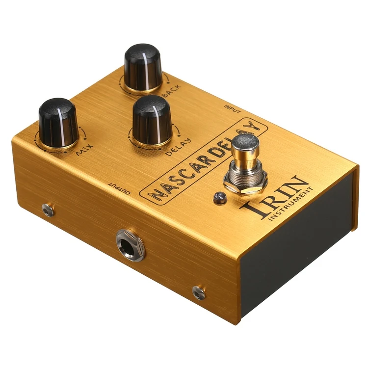 IRIN Delay Guitar Effect Pedal with Mix/Feedback/Delay 3 Control Knobs for Electric Guitar - NASCAR DELAY