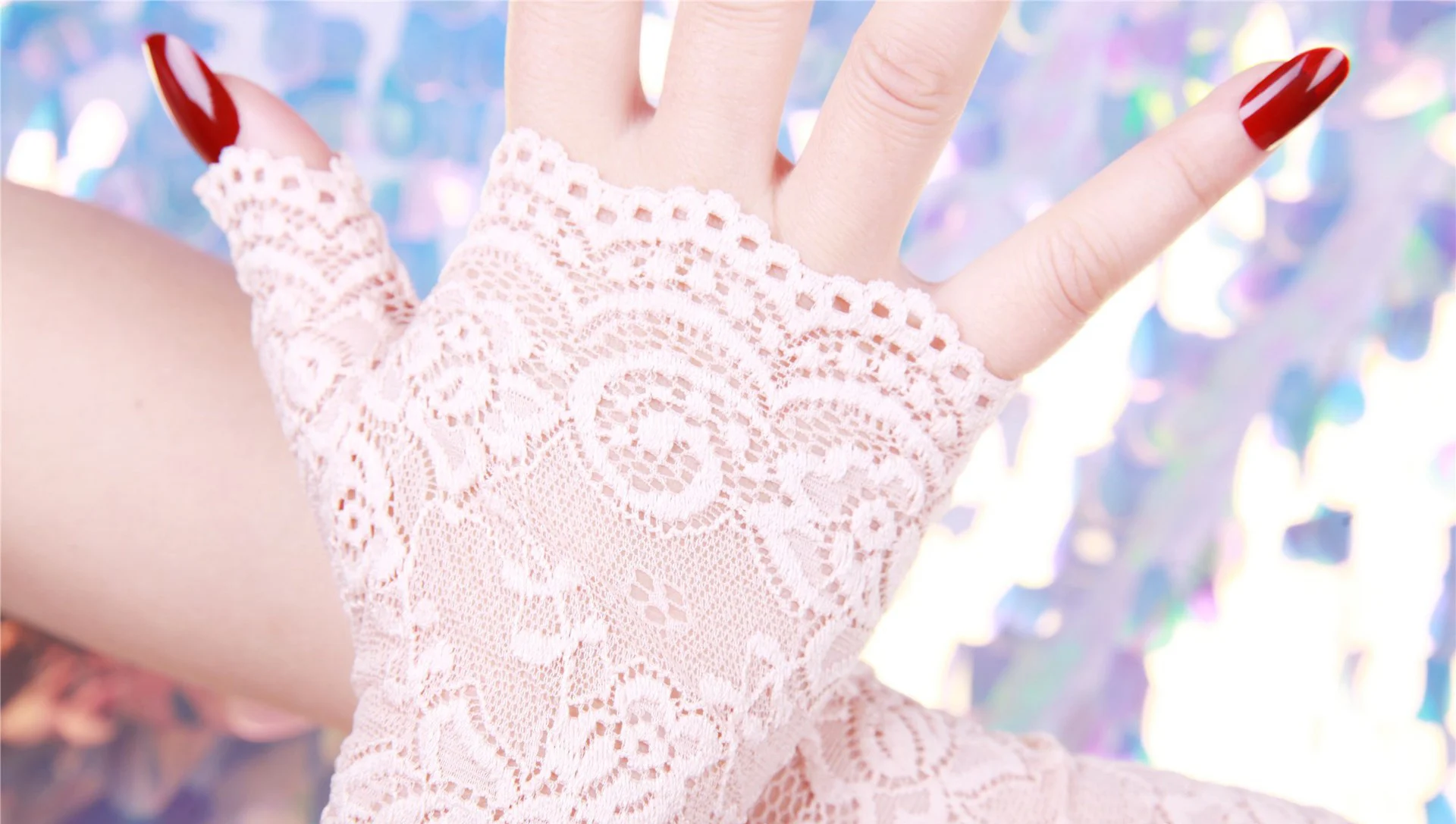 Модные женские короткие кружевные перчатки HEFT BOOOGE с открытыми пальцами для свадебной вечеринки