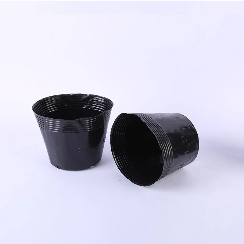 Cheap Plastic Nutrition Cup Plant Black Seedling Pot Thickened Garden Flowers Nutrition Bowl factory Direct Sale Nursery pot