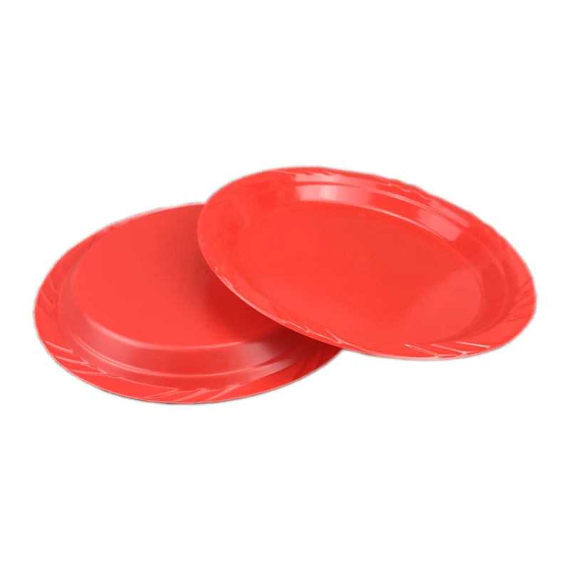 GS201 одноразовая пластиковая тарелка посуда для вечеринки или пикника на открытом воздухе