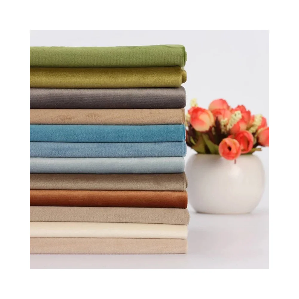 RL Pure color Dutch velvet fabric, dense velvet fabric velvet fabric sofa pillow fabric, clothing and accessories DIY
