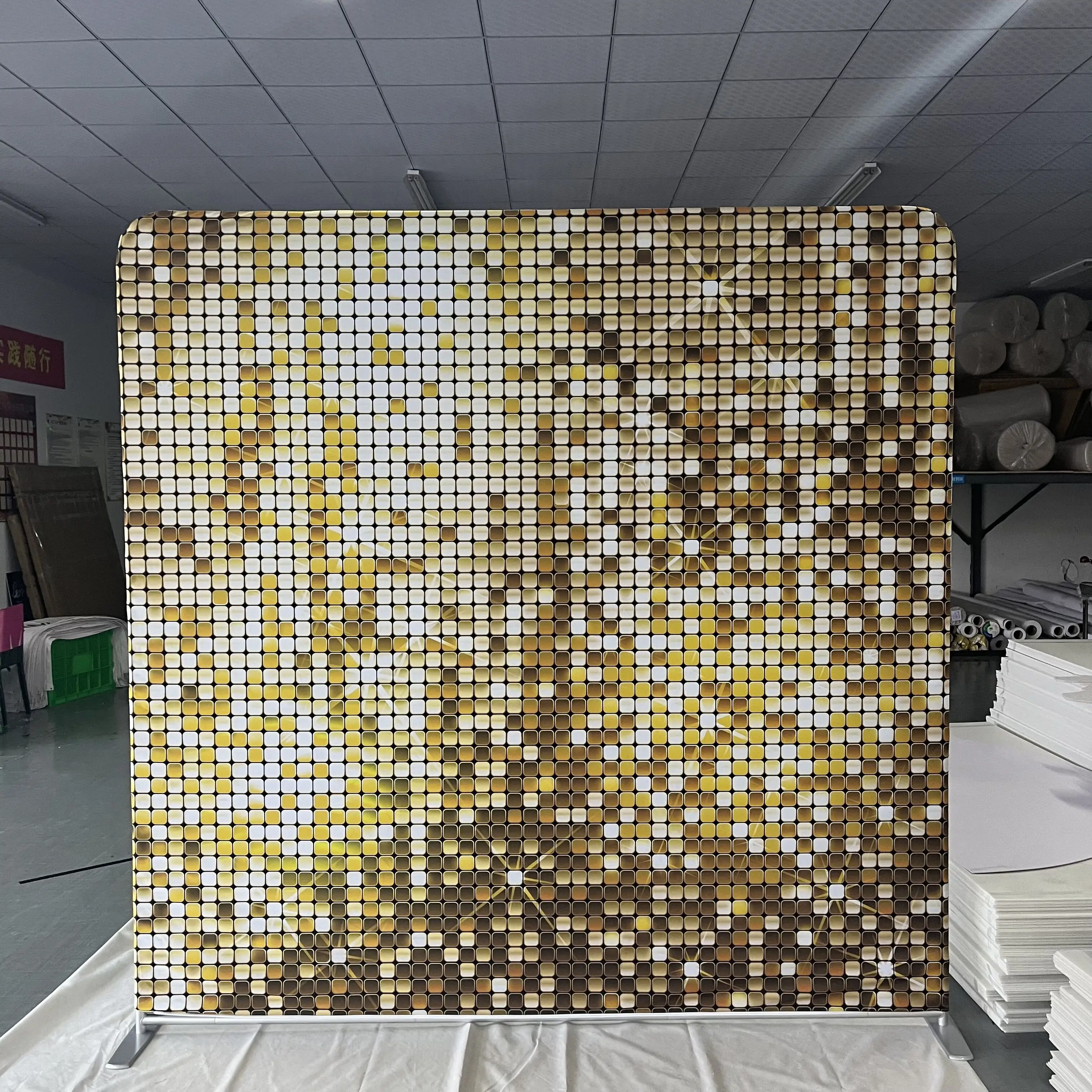 8ft straight durable lightweight tension fabric pillow case photo booth backdrop