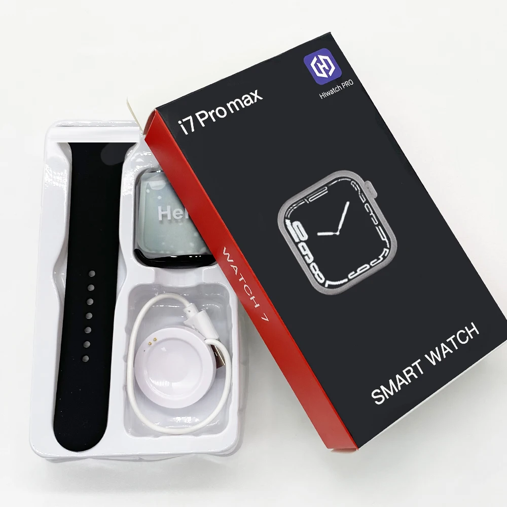 Новинка 2022 часы i7 pro max smaer 1 75 дюйма Bluetooth трекер сна спортивные Смарт-часы для мужчин и женщин I7