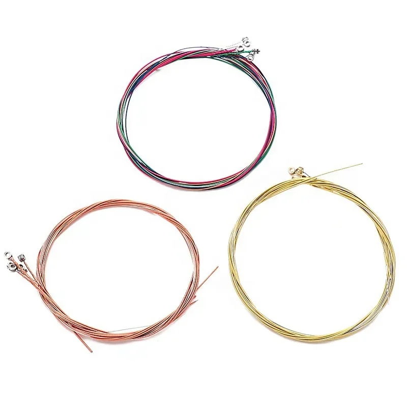 6 Strings Set Acoustic Guitar Kit High EGuitar Replacement Steel String Performers Balanced Light Tension Resistant Rust Prevent