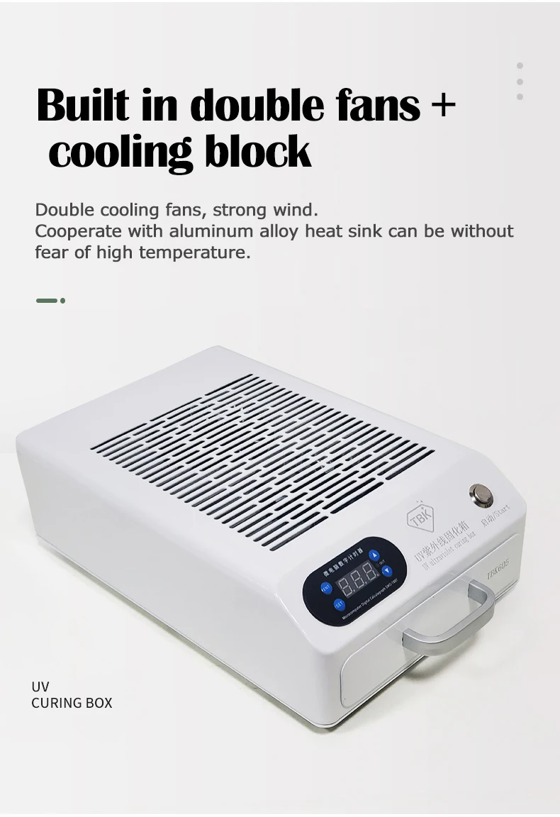 TBK 605 UV Lamp with 100 light Box Repair Machine 110V 220V LED Lamp Mobile Phone Curved Screen Glass LOCA Curing