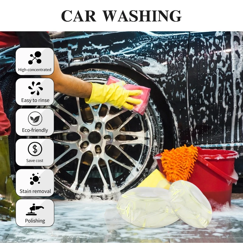 Auto Car Wash Soap Car Shampoo pod/car cleaning capsule
