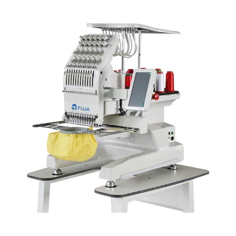 FUJA 12 игл домашняя Компьютеризированная швейная машина для шляп