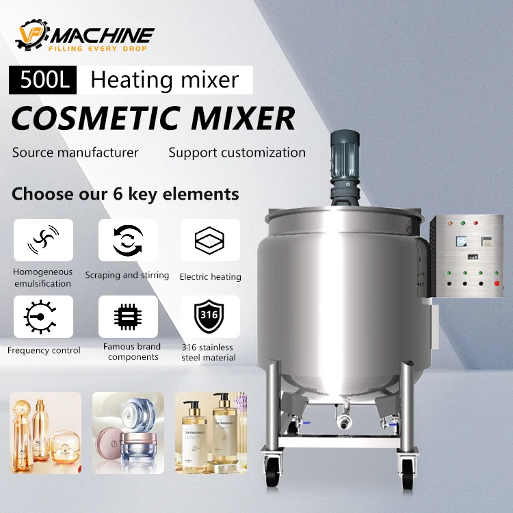 Industrial Detergent Soap Paint Powder Mixing Tank Liquid Mixer Agitator Machine