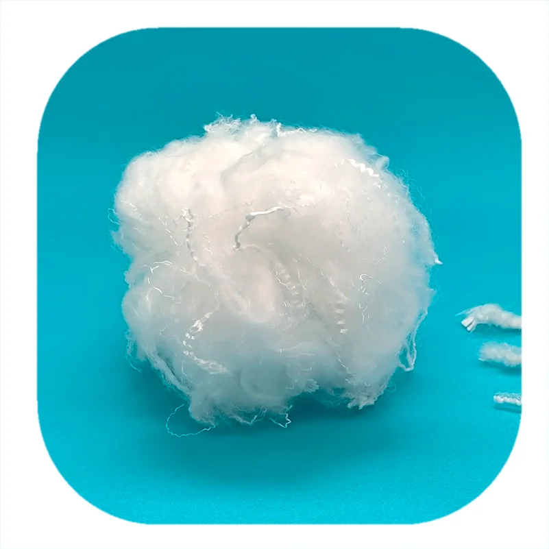 Super Soft Virgin Siliconized 0.9D*38MM Micro Down Like PSF Polyester Staple Fiber for Filling