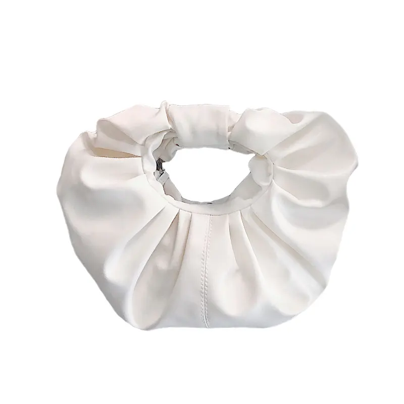 
Folded style cloud small bag casual soft face handbag female 2020 spring and summer new round crossbody bag 