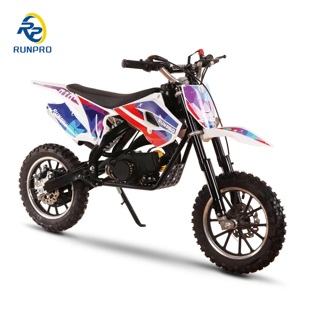 RUNPRO высококачественный 49cc пит-Байк 50cc 2-тактный мини-мотоцикл для бездорожья внедорожные мотоциклы детей и взрослых