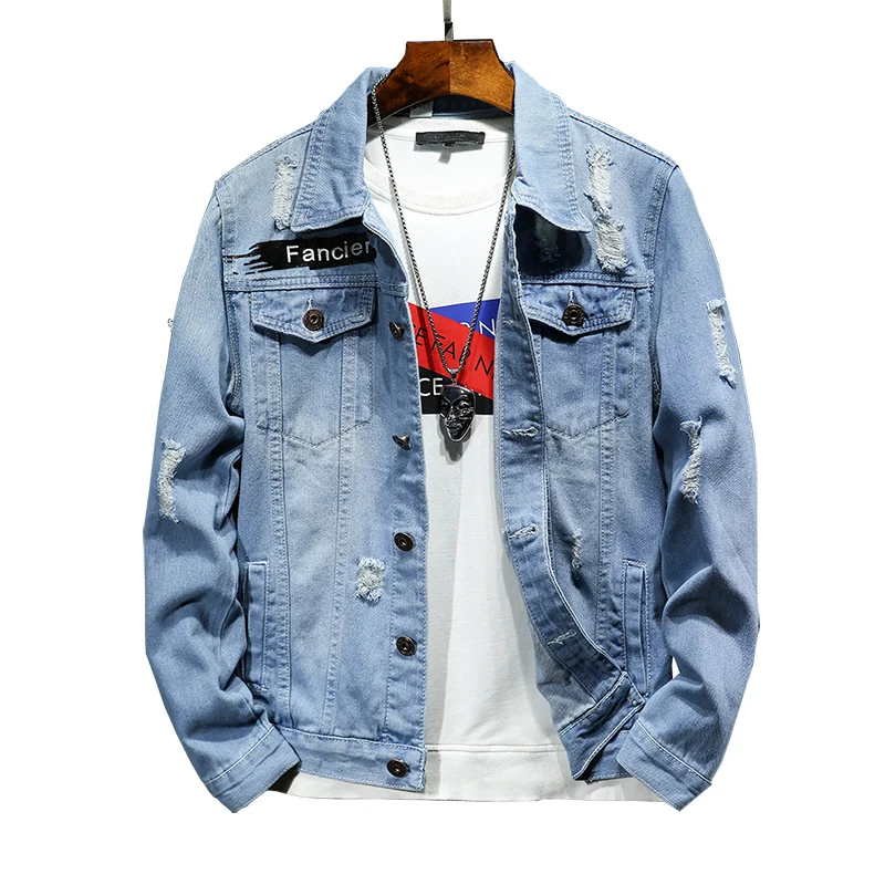Made in China Fashion Hip Hop Jean Jacket Men Slim Street Casual men jean jackets