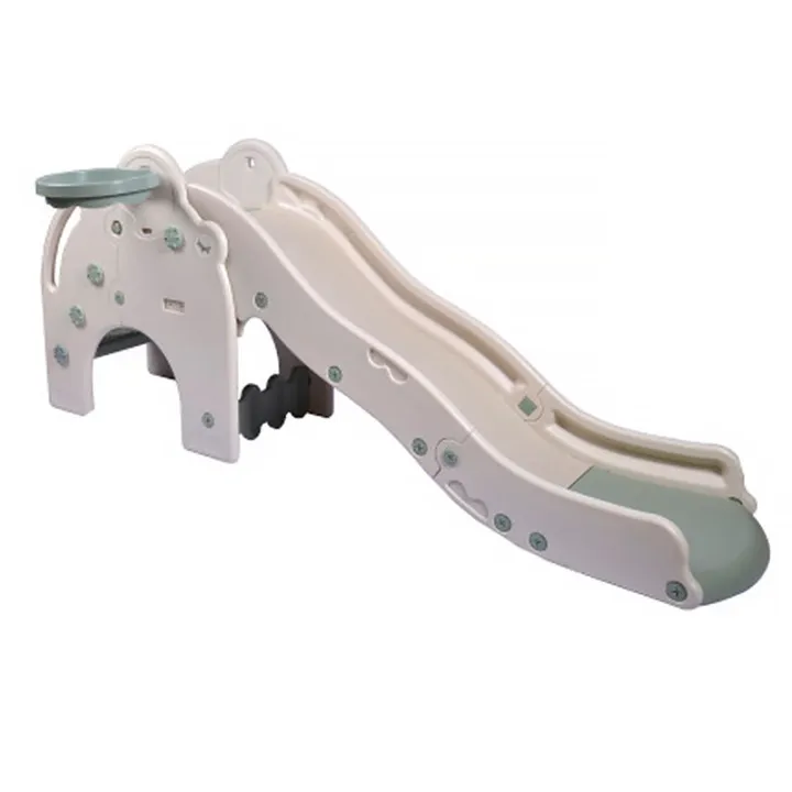 
2021 Great 2 in 1 HDPE Eco-friendly Elephant themed Baby Toy Plastic Playground Slide for Indoor Use 