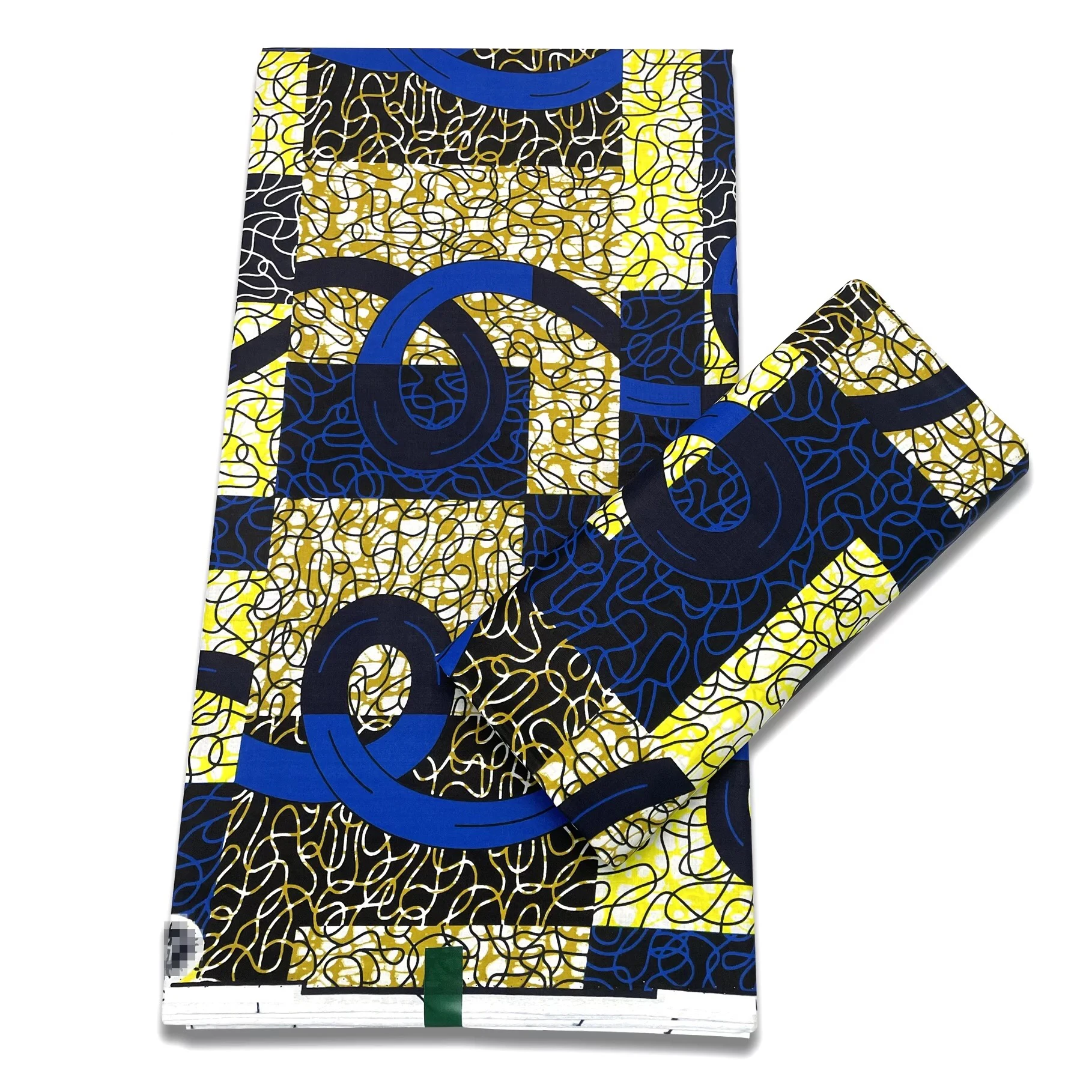 2022 popular new fashion 100% cotton african wax fabric 6 yards for costume