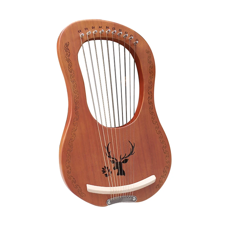 
Wooden Mini Harp Lyre 10 Strings Other Musical Instrument Hot Sale Products 