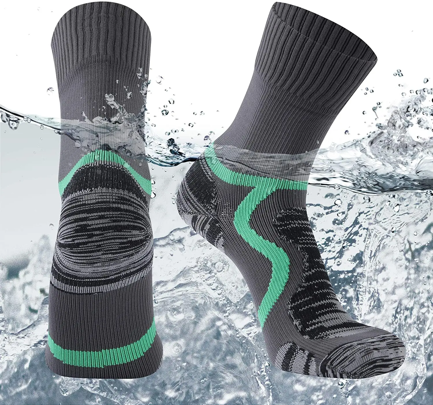 Waterproof Breathable Socks Men Water Cycling Socks Climbing Hiking knee high socks