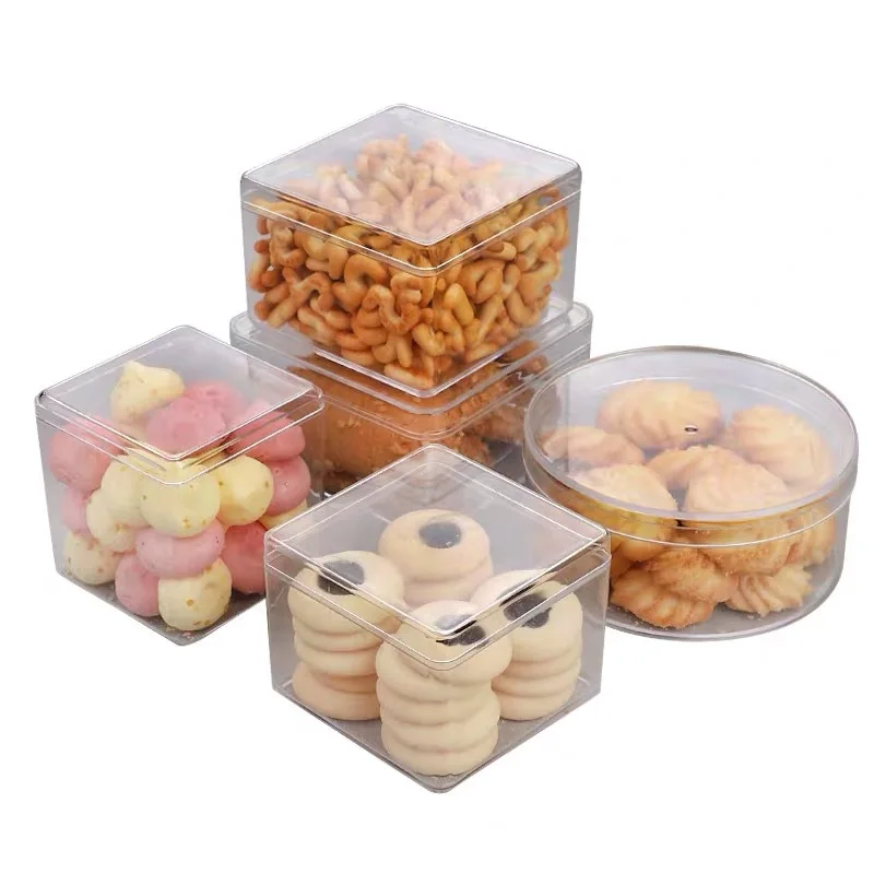 wholesale boxes for chocolate biscuits sweet packaging transparent gift box packaging plastic box