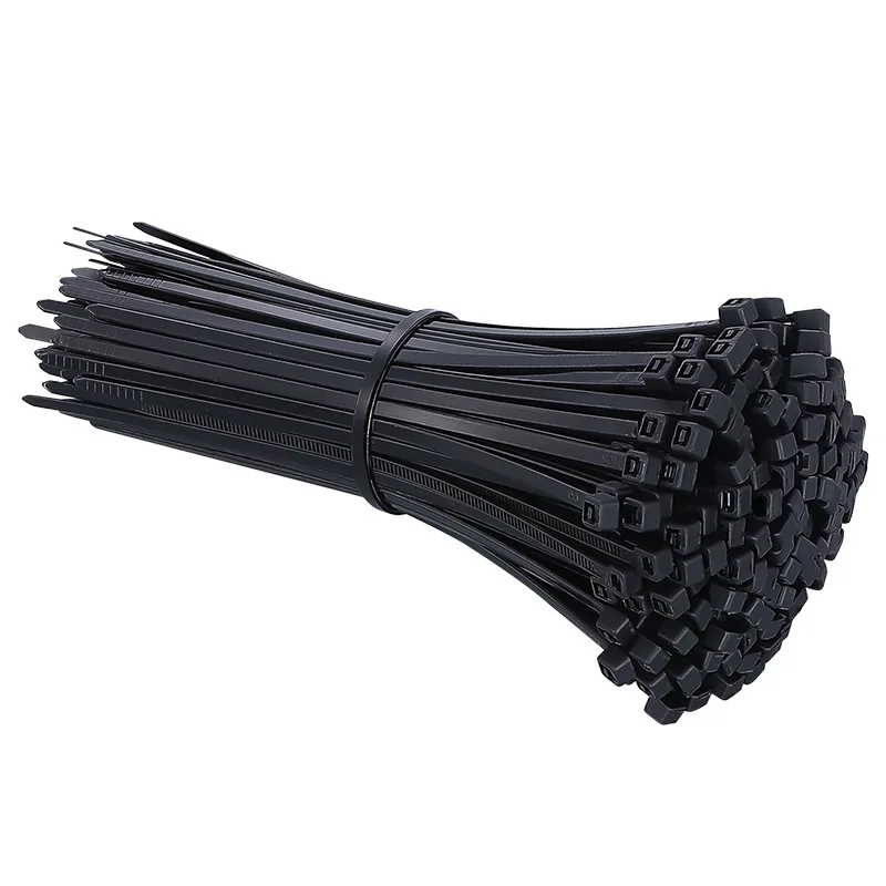 Free Samples Best Quality 2.5*100mm 18LBS Black Nylon Cable Ties Strap Self-locking Plastic Cable Tie