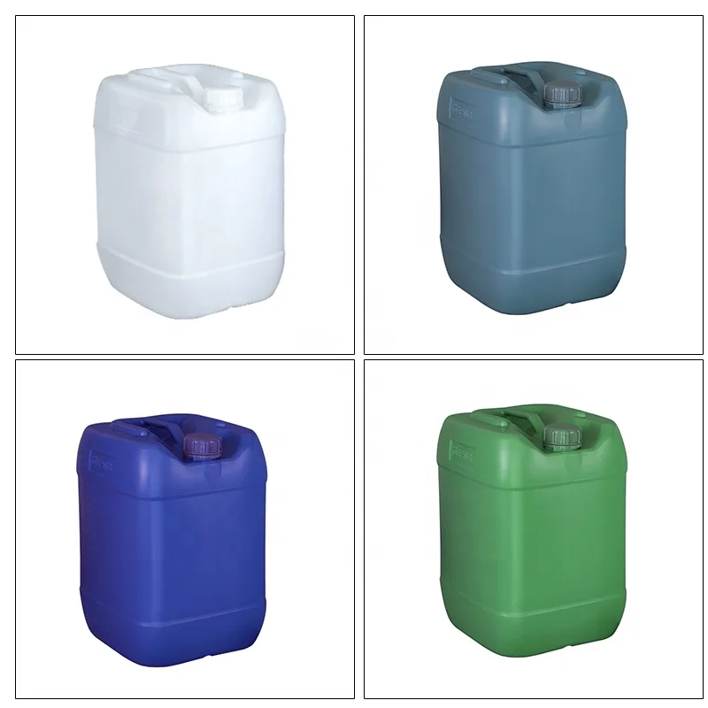 25kg Plastic Barrel Food Grade Square Jerrycan Hdpe 25 Litre Chemical Drum Blue 25 Kg Bucket Container In Stock