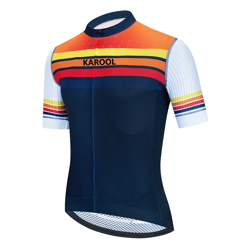
Professional Full Custom Digital Sublimated Design Race Cut Bike Wear Wholesale Zipper Cycling Jersey 