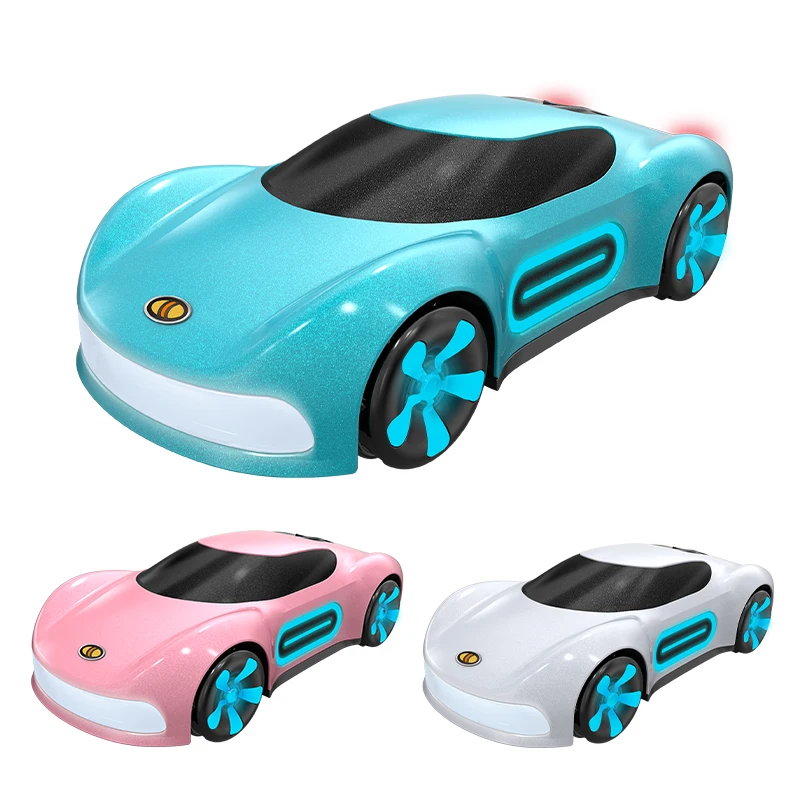 7022 RC Stunt Car 2*Batteries Cool Body Lighting Spray Concept Stunt Sports Car One Click Automatic Lateral Drive 1D 3D Optional