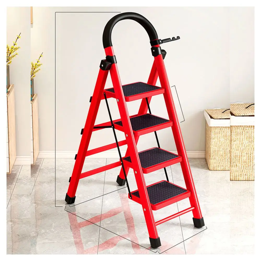 PRIMA Aluminum Telescopic Ladder 4.8M Household Step Ladder Telescopic Fiberglass Ladder