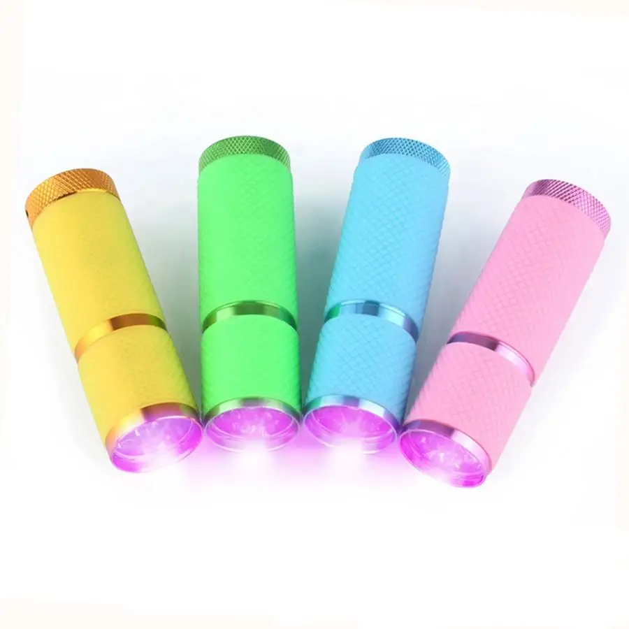 Epoxy UV Resin Cure Adhesive Glue Led Flashlight Currency Detector 9 Led Ultra Violet Torch Light Lamp UV Flashlight