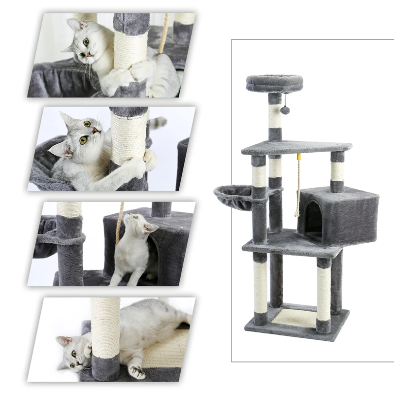 Multi-level Cat Tree Condo Tower Sisal Scratching Post