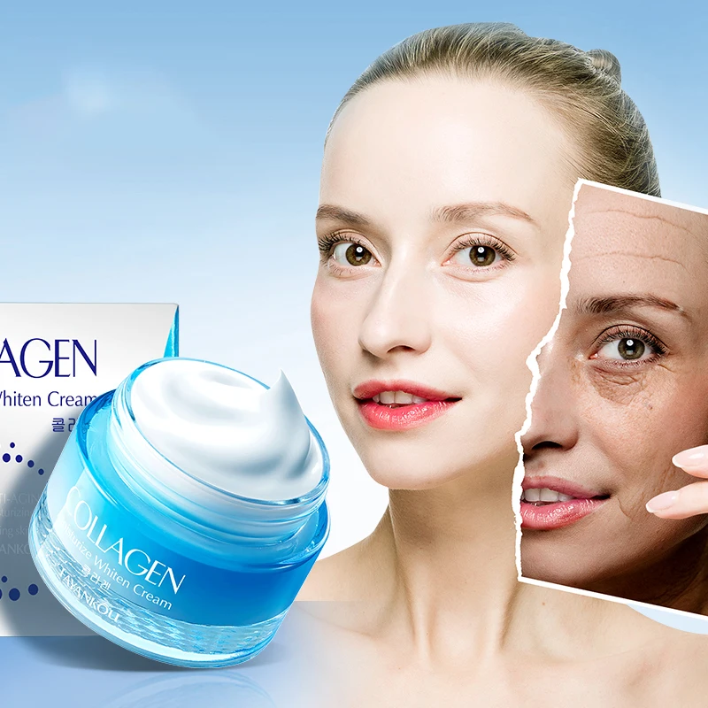 FAYANKOU face skin care collagen moisturising whitening facial wash cleanser roll on eye bag removal serum