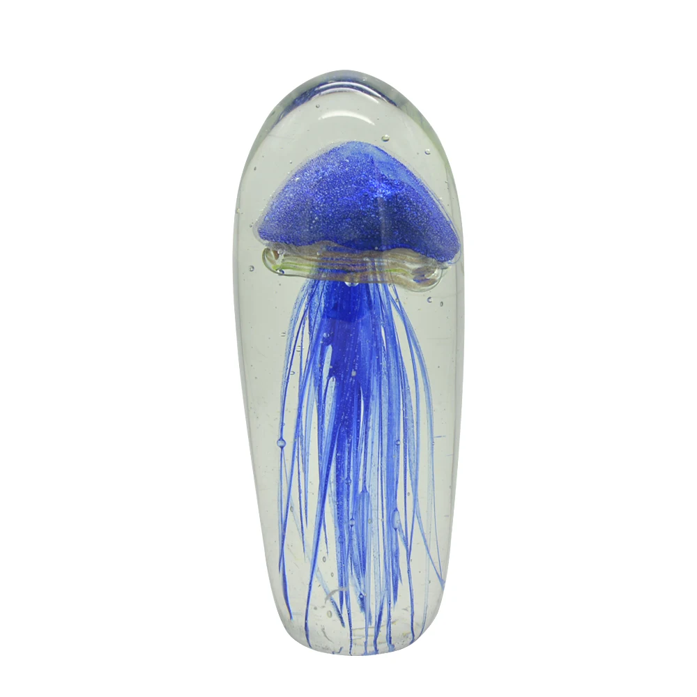 Handmade Night Light Murano Glass Jellyfish Table Ornaments For Christmas Gift and Home Decoration