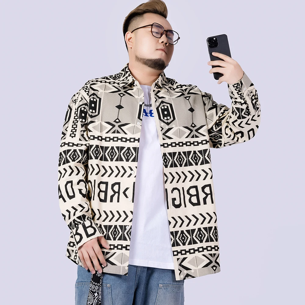 Factory High Quality Button Up Shirt For Men Fashion Mens Thick Warm Solid Color Long Sleeve Shirt Plus Size