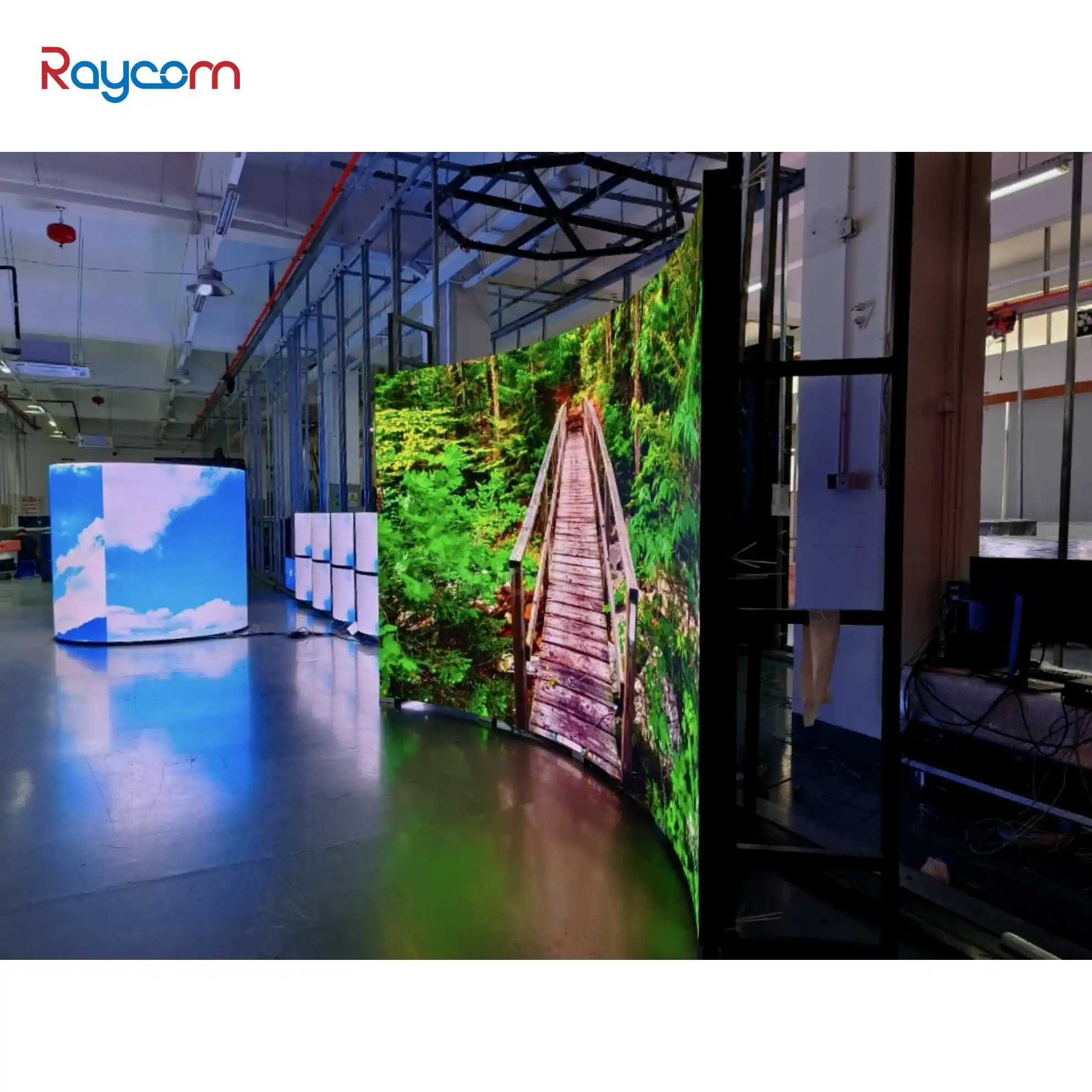 Customized P2.5 Flexible LED Advertising Screen Indoor Retail Store Use LED Video Wall and Flexible LED Letters Sign Panel