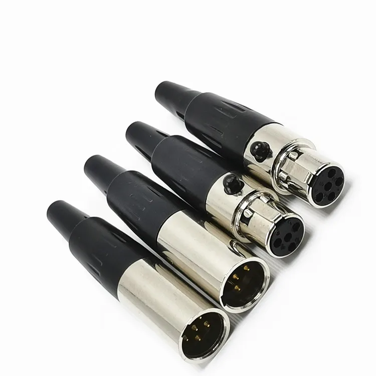 mini 4p 5p cannon xlr connector plug cable audio combo jack//