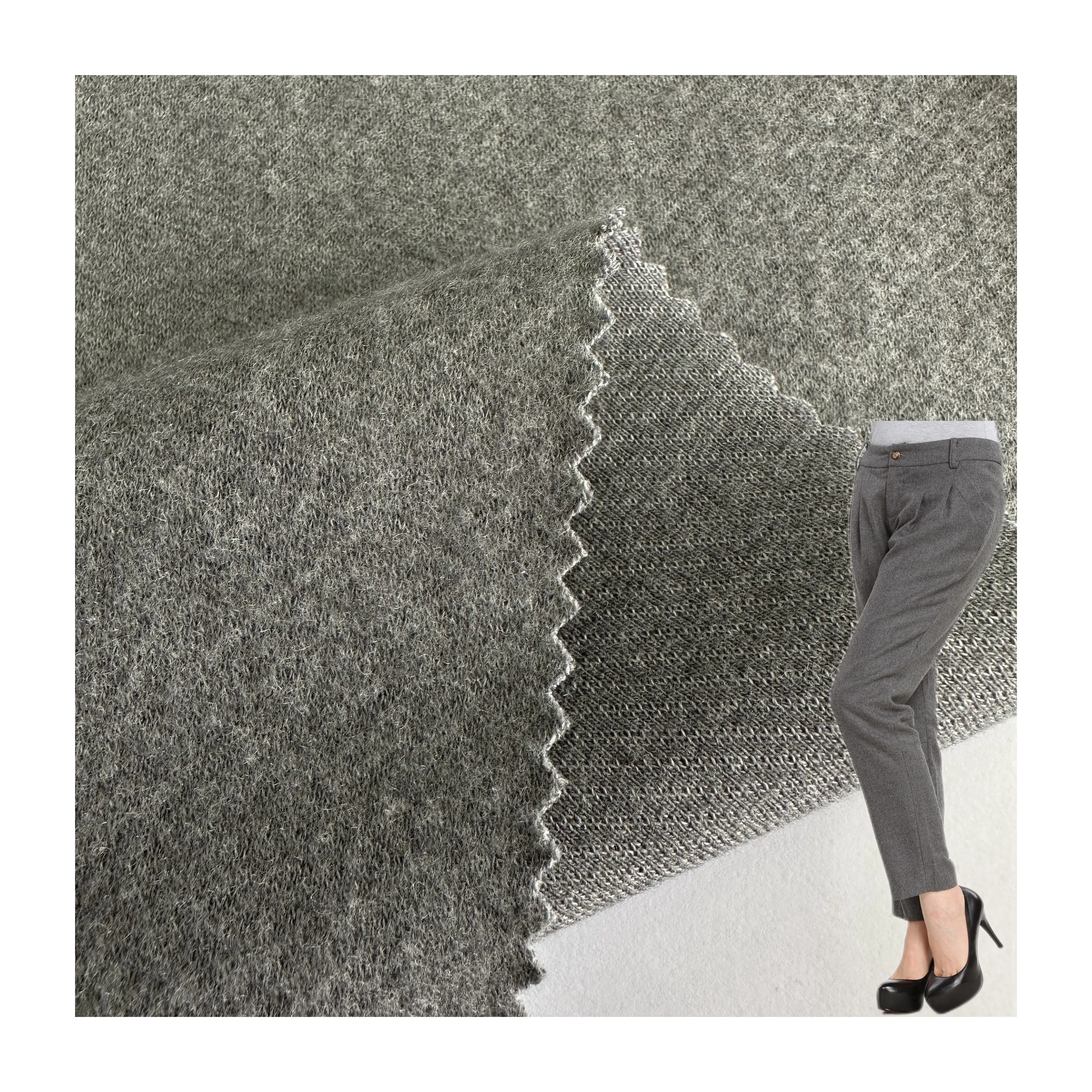 Custom 260gsm Grey Peach Twill Cotton Fabrics Polyester Cotton Spandex TC Stretch Twill Fabric for Uniforms