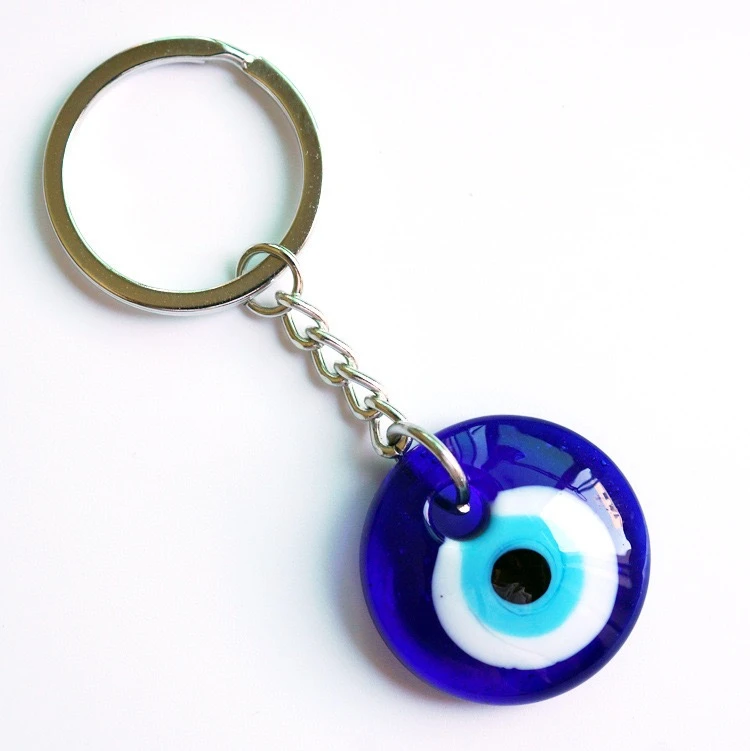 Evil Eye Turkey Glass Blue Eye  Pendant Keychain Jewelry Wholesale
