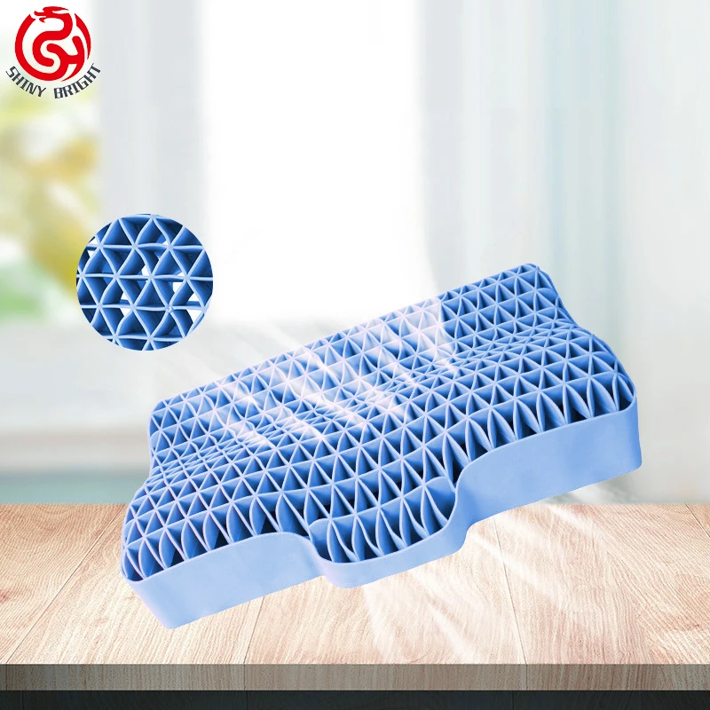 2024 hot product TPE non-compression pillow neck pillow black technology repair cervical breathable water gel pectin pillow