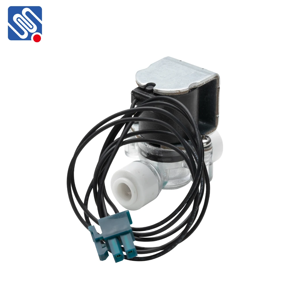 Meishuo нормально закрытый односторонний вход 24 В постоянного тока 110 В переменного тока 220 В переменного тока Электрический водяной регулятор 12 В соленоидный пластиковый клапан