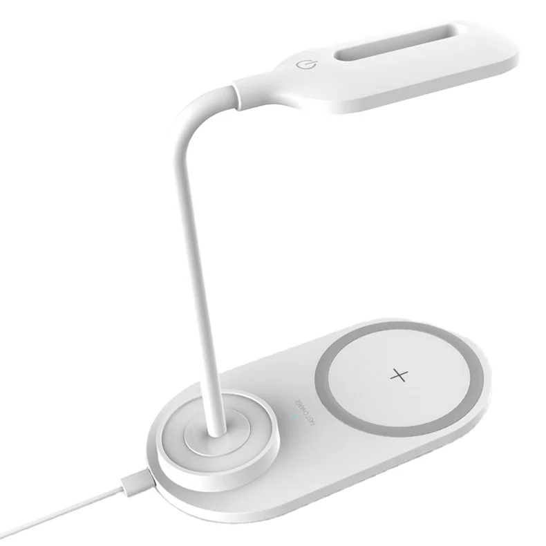 Desk Lamp Wireless Charger Creative Office Learning Reading Intelligent LED with Mobile Phone Holder