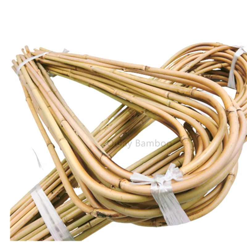 Plant Factory Direct Supply Handmade 18/24 inch Bamboo U Trellis Decoration Garden Hoop Stakes for Indoor Plant Trellis
