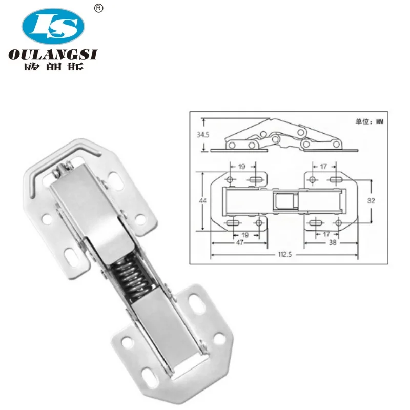 OLS-D008 Wholesale Personalized Furniture Stainless Steel Door and Window Hinges Hide Hydraulic Hinges Door hinges