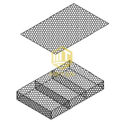 Оптовая продажа Лидер продаж 2 м x 1 стандартная ПВХ покрытая шестиугольная габионная корзина плетеная оцинкованная