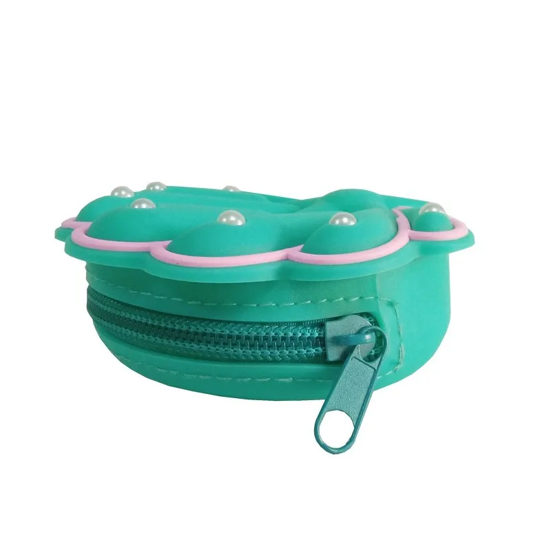 Candy colors Silicone handbag chain shoulder girls purses kid bag mini silicone purse women Korean Fashion bags