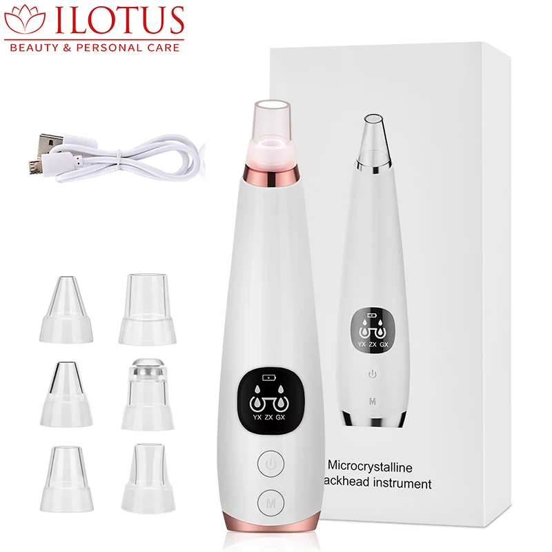 
Facial Black Head Remover, Pore Deep Cleaning Electric Rechargeable Vacuum Suction Tool, Blackhead Remover Vacuum 